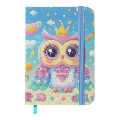 Книжка записна OWL на гумці, А7, 80 арк., клітинка., офсет крем., тв.лам.обл., блакитна, KIDS LINE Книжка записна OWL на гумці, А7, 80 арк., клітинка., офсет крем., тв.лам.обл., блакитна, KIDS LINE