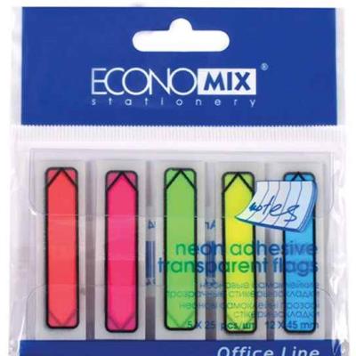 Закладки з клейким шаром Economix 20947, "Вказівники", 12*45 мм, 125 шт., пластикові напівпрозорі, 5 (40/2400) Закладки з клейким шаром Economix 20947, "Вказівники", 12*45 мм, 125 шт., пластикові напівпрозорі, 5 (40/2400)