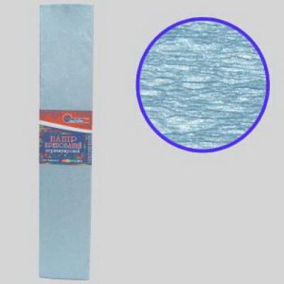 Креп-бумага 30%, перламутровая голубой 50*200см, 20г/м2 KRPL-80107 (1/10)