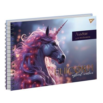Альбом для малювання Yes А4 40арк./100 спіраль Mystical animals виб.гібрід.лак