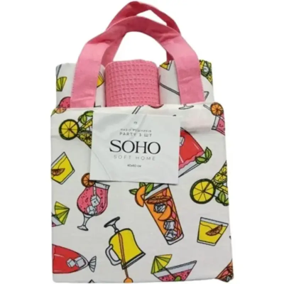 Кухонний текстиль SOHO Наб. руш.40*60см бавовна 100% Party 3 шт. (BS 88003C)