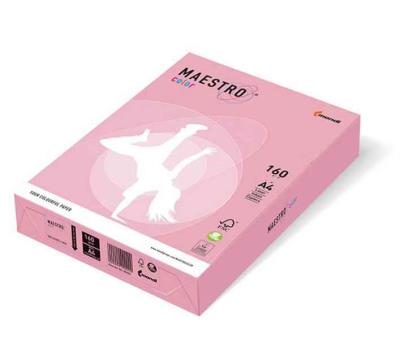 Папір Maestro Color Pastell A4 160г/м2, 250 арк, PI25 рожевий (1/5)
