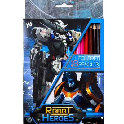 Олівці кольорові 18 кольорів "Robot" 290344 Олівці кольорові 18 кольорів "Robot" 290344