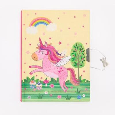 Блокнот детский на замочку 178x133mm, 70g, 56 л, Единорожка Блокнот детский на замочку 178x133mm, 70g, 56 л, Единорожка