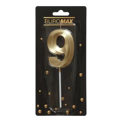 Свічка у формі цифри 9, 7.0 х 4.9 х 1.1 см