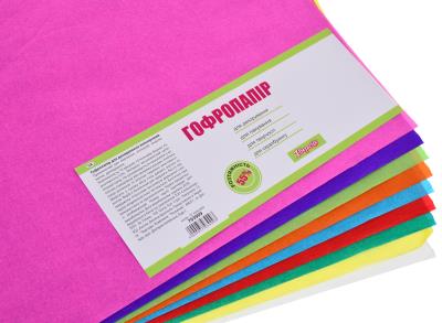 Набір гофропаперу 1 Вересня 55% А3 10 кольорів, 10 арк.