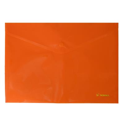 Папка з кнопкою, А4, РР 160мкн "Neon', помаранч.,5106-02 , NORMA (12/360/720)