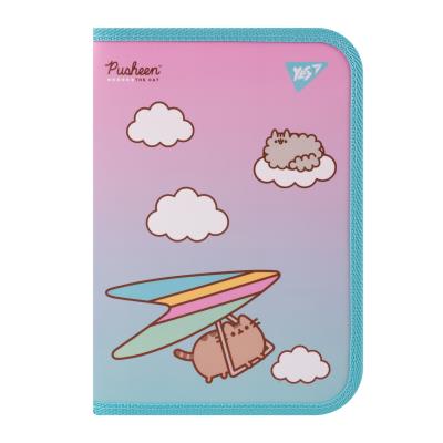 Папка для зошитів Yes пласт. на блискавці В5 "Pusheen. Stormy"