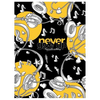 Зошит загальний, скоба, А5/80арк., у клітинку, білий блок, 70г/м2, картон, УФ-лак, Student