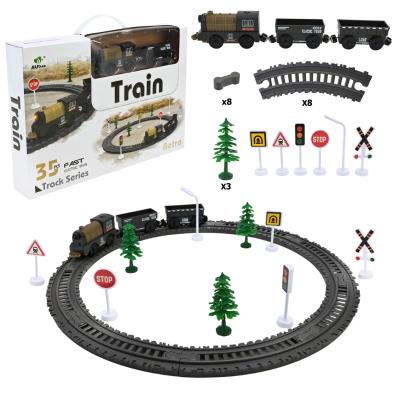 Залізниця батар арт. AU6887 (30шт/2) 35дет.,магнiт.вагончик короб. 38,5*26,5*6см