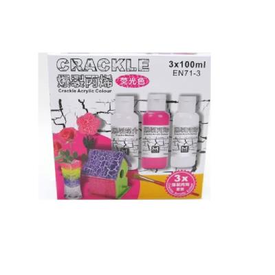 Набор акриловых красок для кракелюра неон 3*100 мл АМСА03100F Набор акриловых красок для кракелюра неон 3*100 мл АМСА03100F