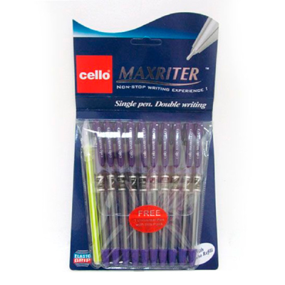 Ручка кулькова "CL" Maxriter 0.5 мм, синя + додаткова ручка 727 (10/100/600)