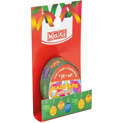 Стрічка клейка декоративна з принтом 20мм*2м (1) Стрічка клейка декоративна з принтом 20мм*2м (1)