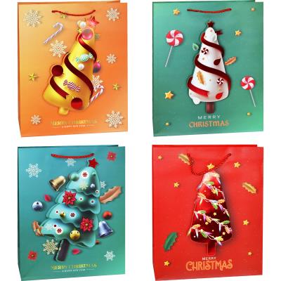 Подарунковий новорічний паперовий пакет 5921L