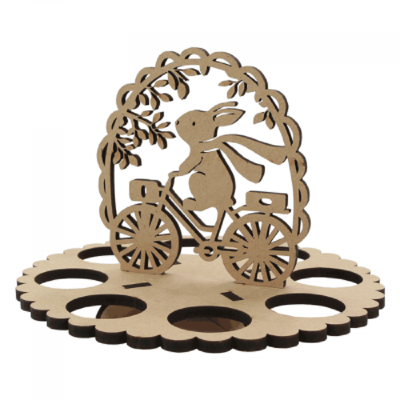 Підставка для яєць „Зайчик“ 4, МДФ, 20х20х14см, ROSA TALENT Підставка для яєць „Зайчик“ 4, МДФ, 20х20х14см, ROSA TALENT