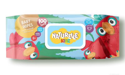 NATURELLE kidz Вологі серветки дитячі 100шт алоє 