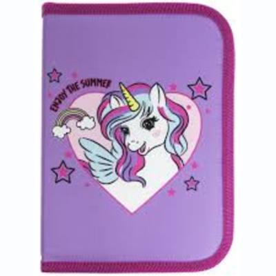 пенал 1-яр. пустий, поліестер, "Unicorn", 25006C