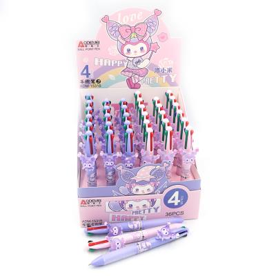 ADM-15316 Ручка дитяча багатобарвна автомат Aodemei "Kuromi" 4кол. 36шт/єтік