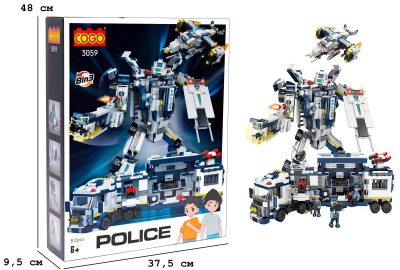 Конструктор "Поліція" (812 елм.) Команда 8в3 / COGO