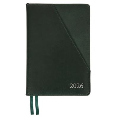 Щоденник-діловий записник А5 Leo Planner датований 2026 "Whisky", твердий, зелений, 368 сторінок