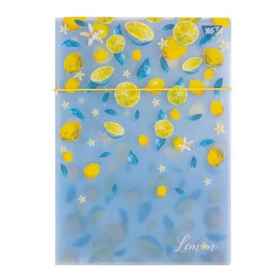 Папка-угол А4 YES на резинке "Lemon" Папка-угол А4 YES на резинке "Lemon"