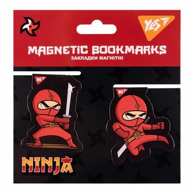 Закладки магнітні YES "Ninja", 2шт Закладки магнітні YES "Ninja", 2шт