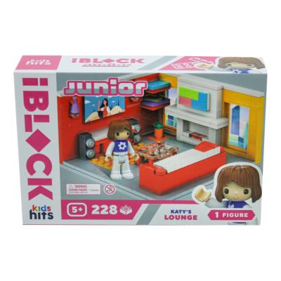 Конструктор Kids hits IBLOCK JUNIOR KH08/001/2 (36шт/2) Дівчатка, Вітальня Кеті, 228 дет,компл. фі