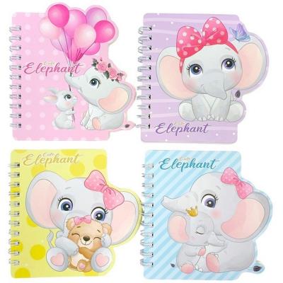 Блокнот на пружині 130x100 мм, 60 л. Слоник