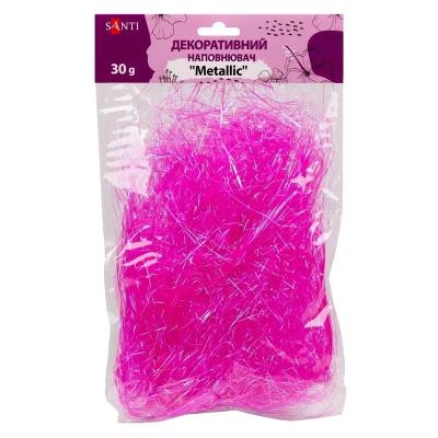 Наповнювач декоративний SANTI «металік», 30 г, яскраво-рожевий