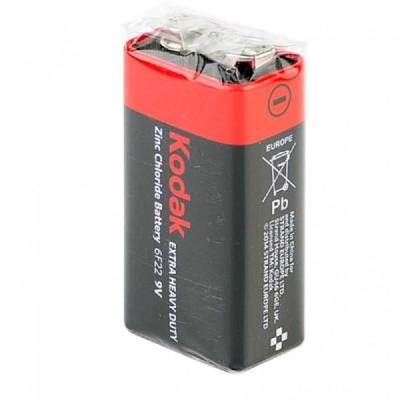Батарейка Kodak EXTRA HEAVY DUTY, 6F22, 1 шт, коробка