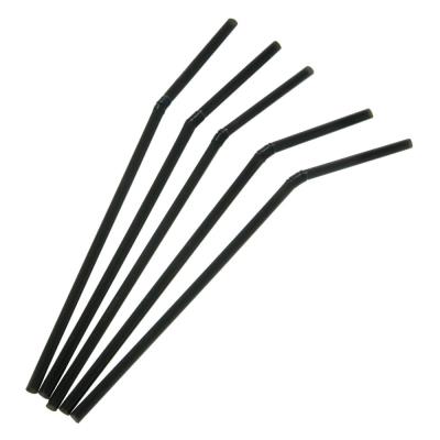 Трубочки 21см 1000шт чорні з виг. Україна 