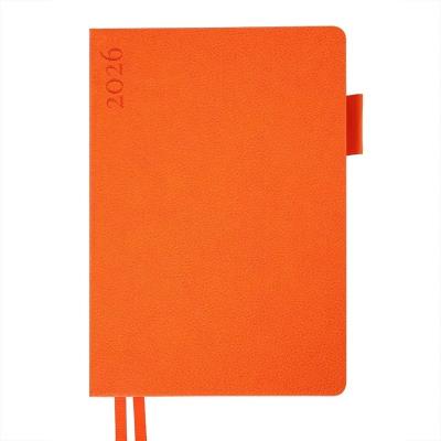 Щоденник-діловий записник А5 Leo Planner датований 2026 "Binario", м'який, помаранчевий, 368 сторінок