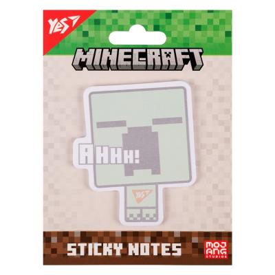 Папір з липким шаром Yes фігурний "Minecraft Creeper" 40 аркушів Папір з липким шаром Yes фігурний "Minecraft Creeper" 40 аркушів