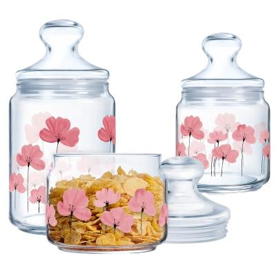 Банка LUMINARC CLUB FLORALIS /НАБІР/3х0.5, 0.75, 1 л (X1081)