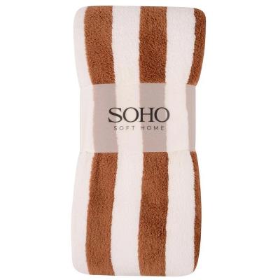 Текстиль банний SOHO Рушник 50*70 см, мікроф. Stripe Cofee (50*70 см Stripe Cofee)