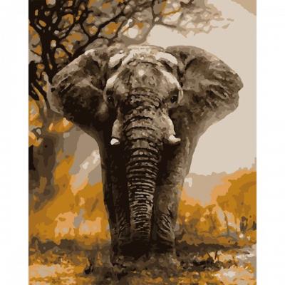 Картина по номерам SANTI "Слон, 40*50 см