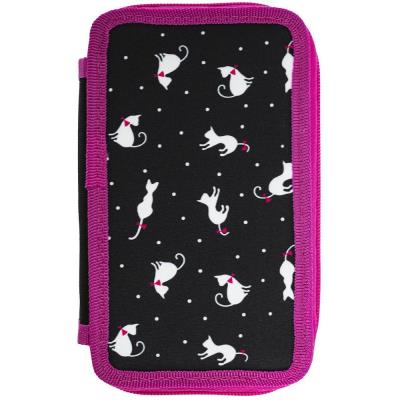 пенал 2-яр. пустий, поліестер, "Cats", 25303C