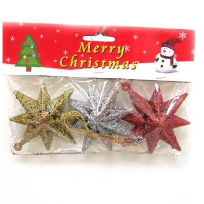 8400DSCN Ял.прикраса "Зірочки" 8см, 3шт 8400DSCN Ял.прикраса "Зірочки" 8см, 3шт