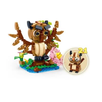 Конструктор "Пташки" (256 елм.) 2 в 1:Сова/Білка/BanBao