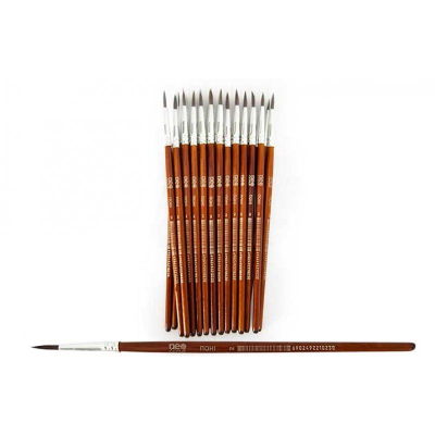 Пензлик для малювання, круглий поні №2, 2102-CHPR, TM "Neo Line" , 25шт/уп. Пензлик для малювання, круглий поні №2, 2102-CHPR, TM "Neo Line" , 25шт/уп.