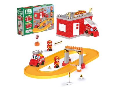 Конструктор "Пожежна частина" (47 елементів) (495*365*110 мм) "dede"