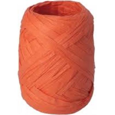 Стрічка для декору рафія 10м,помаранчевий Стрічка для декору рафія 10м,помаранчевий