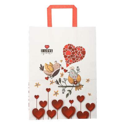 Пакет паперовий з ручками Крафт білий 250х150х345