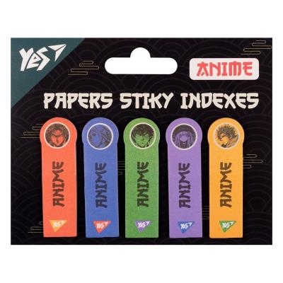 Індекси паперові Yes "Anime", 55*15мм, 100 шт (5x20) Індекси паперові Yes "Anime", 55*15мм, 100 шт (5x20)