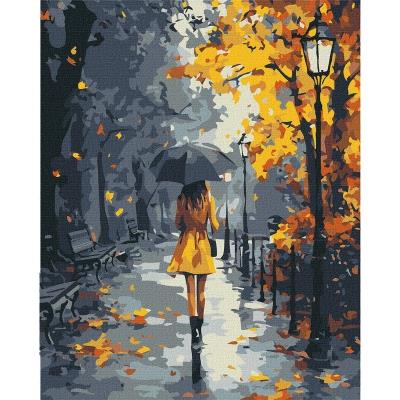 Набір для розпису по номерах "Під осінньою зливою" 40х50см