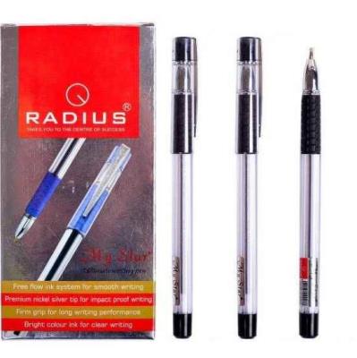 Ручка кулькова Radius, My Star, чорна, 1 мм (1/12/144/1728) Ручка кулькова Radius, My Star, чорна, 1 мм (1/12/144/1728)