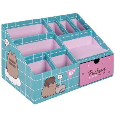 Органайзер настільний Yes "Pusheen" 8 відділень, картон
