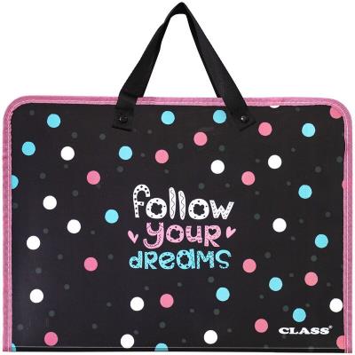 папка з ручками "Dreams", PP, 600 мкм, 350*255*45 мм,5634-25C,CLASS