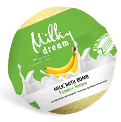 Milky Dream Бомба для ванн «молочна, Райський банан», 100 г