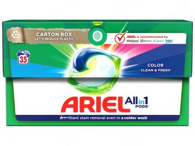 27015 ARIEL Авт Гель СМЗ Рідк. в розчинних капсулах Чистота та Свіжість Для кольорового 35X19.7г 27015 ARIEL Авт Гель СМЗ Рідк. в розчинних капсулах Чистота та Свіжість Для кольорового 35X19.7г